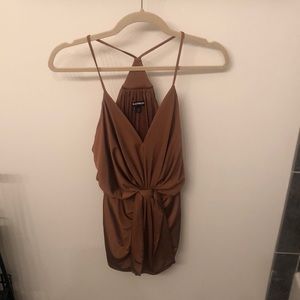 Worn once copper silk tank from Express